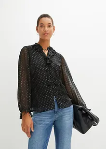 Blouse à effet brillant, bonprix