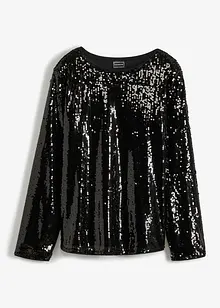 Blouse en paillettes, bonprix