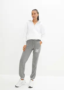 Pantalon sweat avec poches refermables, bonprix