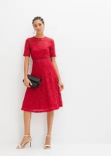 Robe en dentelle avec empiècement crochet, bonprix
