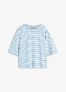 T-shirt rayé à manches raglan, col ras de cou, bonprix