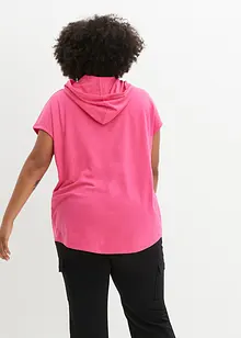 Sweat-shirt à capuche sans manches, ample, bonprix