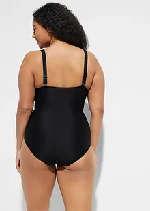 Maillot 1 pièce sculptant, maintien modéré, style portefeuille, bonprix