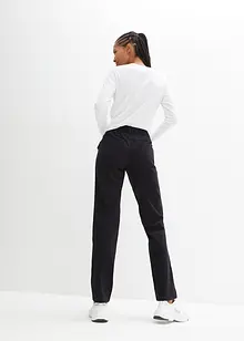 Lot de 2 pantalons extensibles à taille confortable, Straight, bonprix