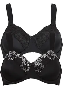 Soutiens-gorge à armatures et bretelles rembourrées (lot de 2), bonprix