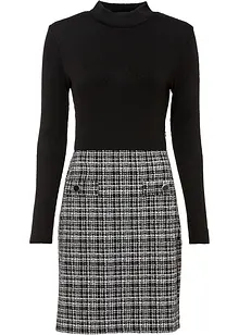 Robe courte à jupe imprimée, bonprix