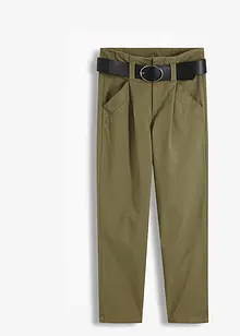 Pantalon à pinces avec ceinture, bonprix