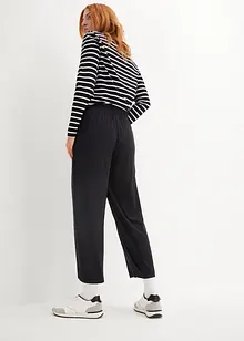 Lot de 2 pantalons 7/8 ample à taille haute et confortable, bonprix