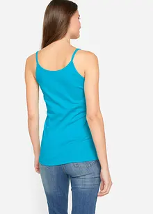 Lot de 3 tops à fines bretelles 100% coton, bonprix