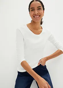 T-shirt manches longues 100% coton, bonprix