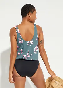 Maillot 1 pièce avec haut forme ballon, bonprix