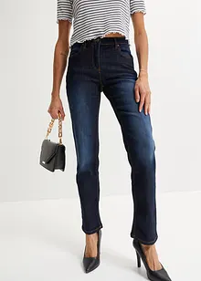 Jean droit taille mi-haute, extensible, bonprix
