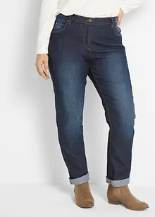 Jean droit taille mi-haute, extensible, bonprix