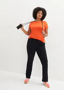 Pantalon de sport évasé en coton majoritaire, bonprix