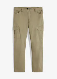 Pantalon slim extensible, jambes droites, avec poches cargo, bonprix