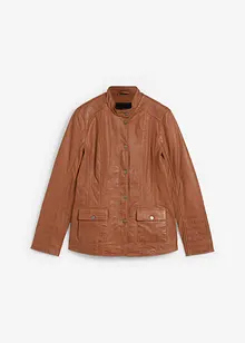 Veste en cuir nappa d'agneau, bonprix