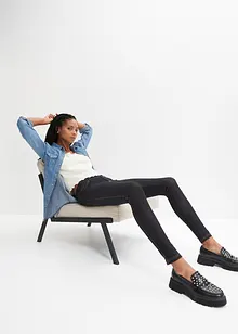 Legging aspect jean en coton mélangé, bonprix