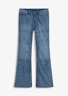 Jean Flare avec mélange de motifs, bonprix