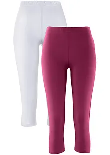 Lot de 2 leggings corsaire étroits, bonprix
