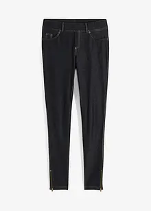 Legging aspect jean avec base zippée, bonprix