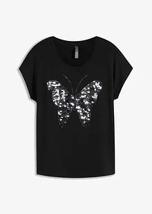T-shirt à sequins, bonprix