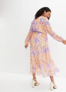 Robe longue à fleurs en polyester recyclé, bonprix