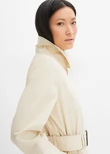 Manteau trench long à capuche amovible, bonprix