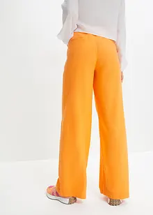 Pantalon palazzo en lin majoritaire, longueur XXL, bonprix