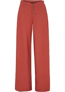 Pantalon palazzo en lin mélangé, bonprix