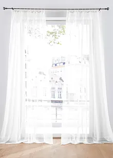 Lot de 2 voilages unis, bonprix