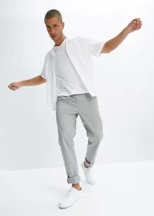 Pantalon droit extensible taille élastiquée, Regular, bonprix