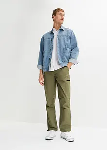 Pantalon cargo Loose Fit effet paper touch, Straight, RAINBOW