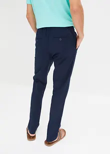 Pantalon taille élastiquée Regular Fit en lin majoritaire, Straight, bonprix