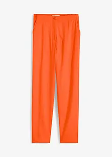 Pantalon cropped taille haute en lin et viscose, bonprix