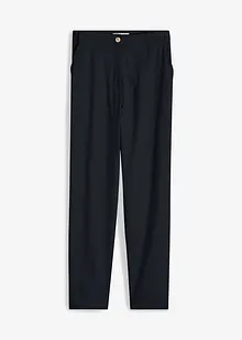 Pantalon cropped taille haute en lin et viscose, bonprix