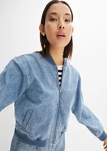 Veste bombers en jean, bonprix