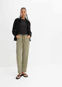 Pantalon cargo léger avec lien sous coulisse, bonprix