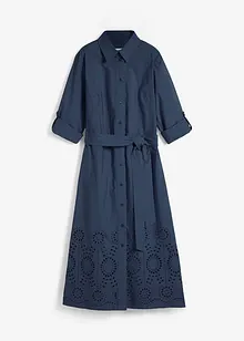 Robe-chemise avec broderie anglaise, bonprix