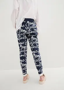 Pantalon imprimé à taille élastiquée, bonprix