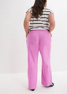 Pantalon en lin à jambe large, bonprix