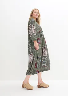 Robe à manches kimono et imprimé patchwork, bonprix