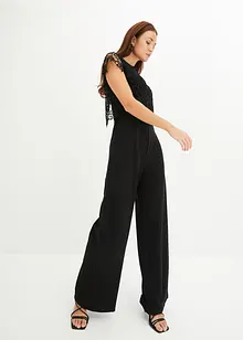 Combi-pantalon avec dentelle, bonprix