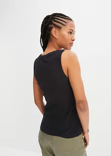 Débardeur côtelé 100% coton, bonprix