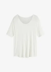 T-shirt à col rond en viscose douce, bonprix