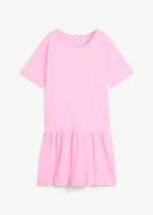 Robe courte à volant en jersey de coton, bonprix