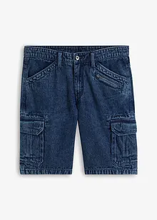 Bermuda cargo en jean, coton, Loose Fit, RAINBOW