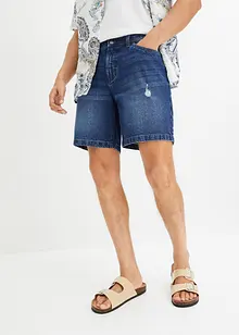 Short long en jean extensible, Regular Fit, John Baner JEANSWEAR