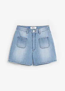 Short en jean, taille haute, extensible, John Baner JEANSWEAR