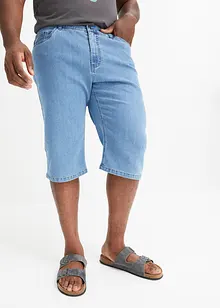 Lot de 2 bermudas longs en jean extensible, Regular Fit, bonprix