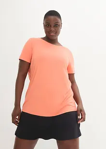 T-shirt long de sport avec décolleté dos, bonprix